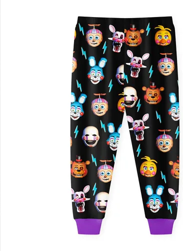 Vista 3 de AMEIME Conjunto de camisa y pantalones para niños, chaqueta, abrigo, ropa de exterior, trajes de película de terror para niños y niñas, regalo