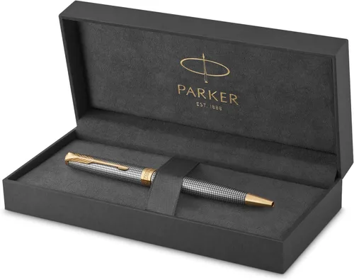 Vista 7 de Parker Sonnet - Bolígrafo de punta de bola, Caja de regalo Plata prémium