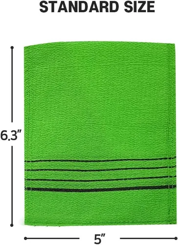 Vista 4 de Toalla coreana de Italia genuina coreana exfoliante exfoliante manopla de baño 20pcs verde