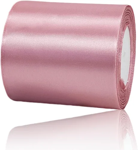 Vista 81 de Cinta de Satén Beige de Color Sólido, 1-1/2 Pulgadas x 25 Yardas, Cinta de Satén de Tela para Envolver Regalos, Manualidades, Hacer Lazos