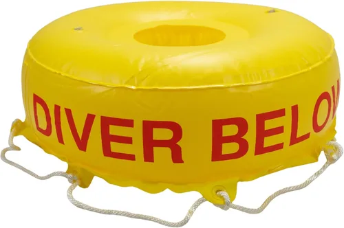 Vista 2 de Scuba Choice Buceo de lujo buceador debajo del flotador inflable y la bandera Bouy