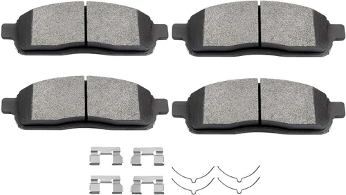 Vista 14 de SCITOO - Juego de 4 pastillas de freno de cerámica, juego de 4 pastillas de freno delanteras para Jeep para Cherokee, Comanche, Grand para Cherokee