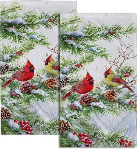 Vista 14 de Giwawa Juego de 2 toallas de mano vintage con diseño de oso y ciervo, diseño de alce y árbol, toalla de cara súper suave para baño, cocina, hombre