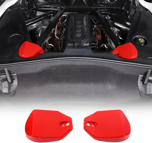 Vista 10 de Daeiclru Cubiertas de torre de puntal trasero compatibles con Chevrolet Corvette C8 2020-2023, cubierta de torre de ABS que absorbe los golpes