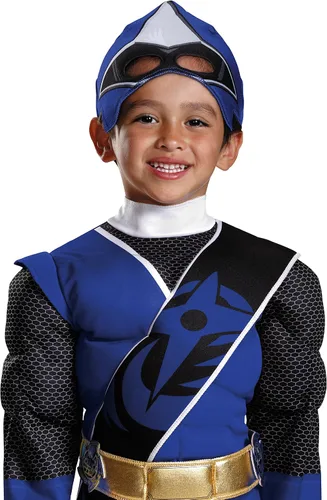 Vista 4 de Disguise Blue Ranger N Steel Child Costume