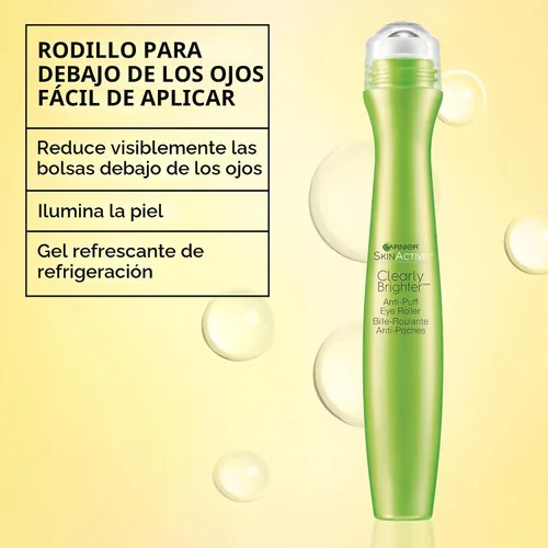 Vista 2 de Rodillo para los ojos hinchados Garnier SkinActive Clearly Brighter (3 unidades), Total 1