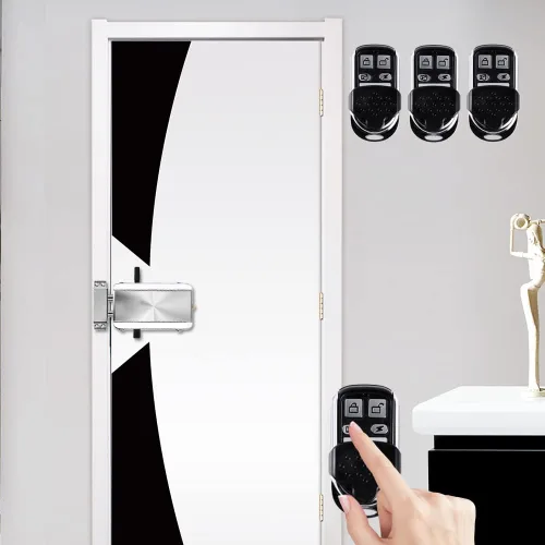 Vista 2 de Kit electrónico inteligente de cerradura de puerta para el hogar, sistema de control de acceso inalámbrico antirrobo de seguridad para el hogar sin