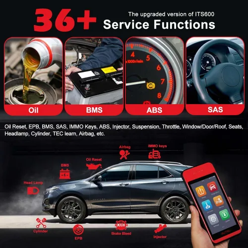 Vista 3 de Autel MaxiTPMS ITS600Pro herramienta de programación TPMS con TPMS completo, actualización 2025 de ITS600, todos los diagnósticos del sistema