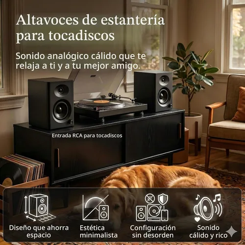 Vista 6 de Altavoces de computadora alimentados para PC de escritorio y Negro