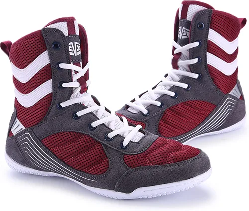 Vista 2 de Zapatos deportivos de alta tracción para hombre, jóvenes, mujeres, zapatos deportivos de boxeo, zapatos de lucha de alta velocidad de combate