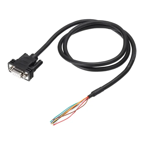 Vista 7 de PATIKIL 6.6 pies 26AWG DB9 Conector hembra a extremo de cable desnudo RS232 9 Pin Serial Cable de extensión doble blindado chapado en oro Conector