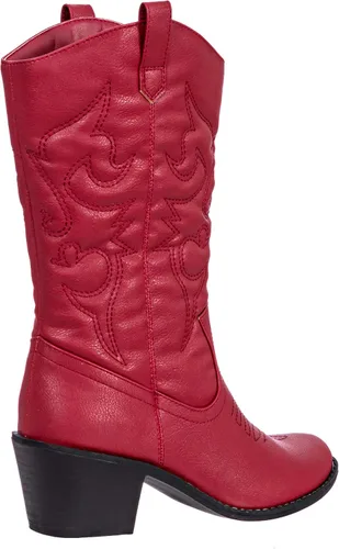 Vista 6 de Charles Albert - Botas estilo vaquero para mujer, botas con detalles bordados