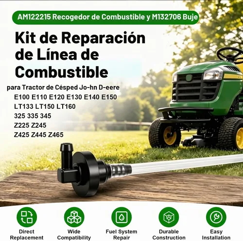 Vista 3 de AM122215 Pastilla de combustible y buje M132706 para tractor de césped Jo-hn D-eere - E100 E110 E120 E130 E140 E150 LT133 LT150 LT160 325 335 345
