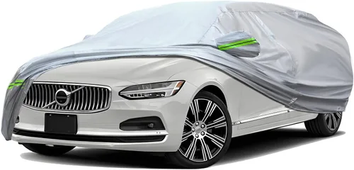 Vista 46 de TUCAREST - Funda de auto completa de 6 capas de alta calidad, diseño de cremallera de carcasa dura, impermeable, resistente a la intemperie