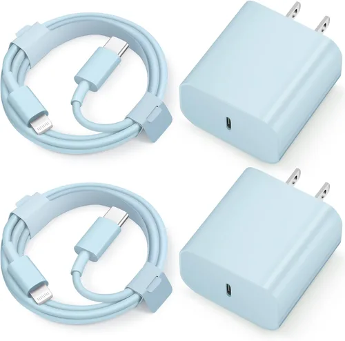 Vista 8 de Cargador súper rápido para iPhone 14, 13, 12, 11, paquete de 20 W, cargador de pared USB C rápido de 20 W, con cable de carga rápida de 6 pies