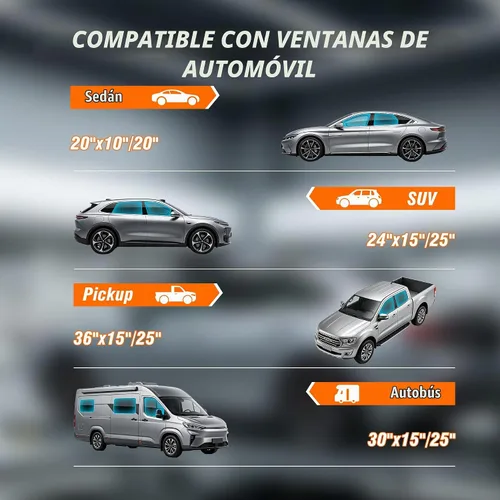Vista 5 de Película de tinte para ventanas de coche, 20% VLT, 30" de ancho x 15' de largo, película de ventana de cerámica, bloquea el 99% de los rayos UV e