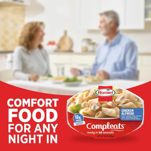Vista 8 de HORMEL COMPLEATS Chicken Alfredo, bandeja para microondas, 10 onzas (paquete de 6)