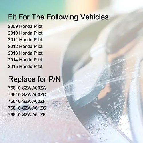 Vista 6 de Kit de boquillas de limpiaparabrisas delantero para Honda Pilot 2009 2010 2011 2012 2013 2014 2015 76810-SZA-A01ZA limpiaparabrisas con manguera
