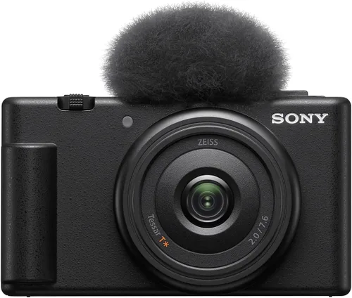 Vista 7 de Sony ZV-1F - Cámara para vlogging, color negro, paquete con agarre de disparo GP-VPT3, Corel