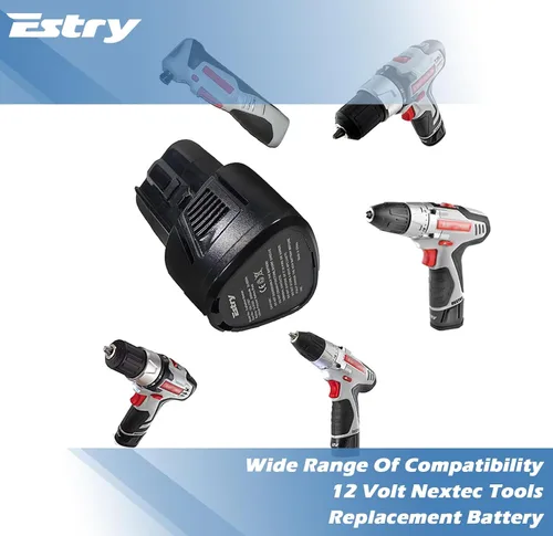 Vista 2 de Estry Batería de repuesto de 12 V 2000 mAh para Craftsman Nextec 9-11221 11221, 320.11221 batería de iones de litio
