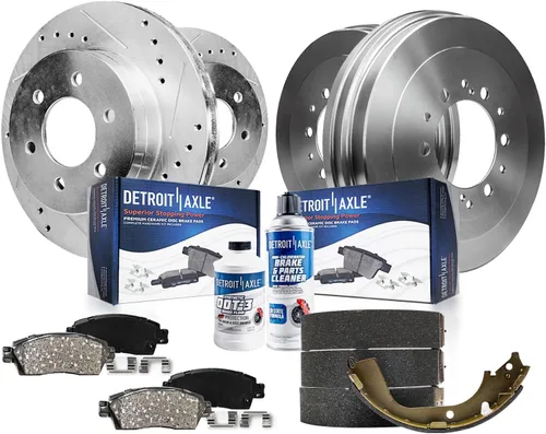 Vista 29 de Detroit Axle - Kit de freno delantero para Ford F-150 2010-2011, Ford Expedition Lincoln Navigator 2010-2021, repuesto de pastillas de freno