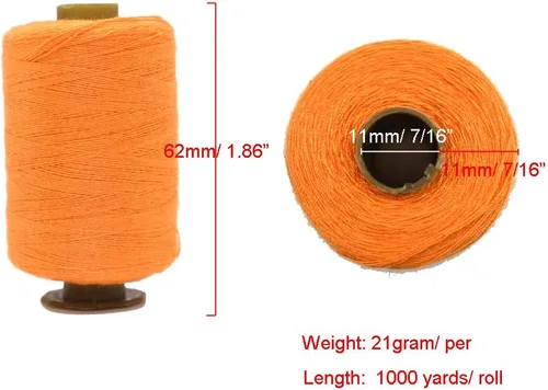 Vista 3 de Hilo de coser de 24 colores para coser a máquina y a mano, 1000 yardas, poliéster