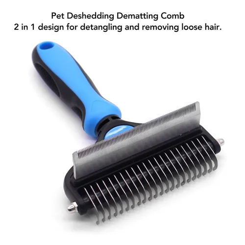 Vista 4 de Pet Grooming Kit Brush with Cat Shedding Dematting Comb Nail