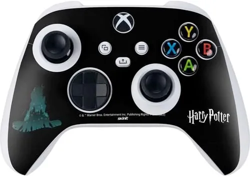 Vista 20 de Skinit Calcomanía para juegos compatible con el controlador Xbox Series S – Diseño oficial de Wizarding Worlds Harry Potter Deathly Hallows Symbol