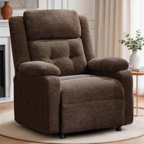 Vista 12 de Korser Silla reclinable eléctrica, sillas de sala de estar para adultos Azul-5