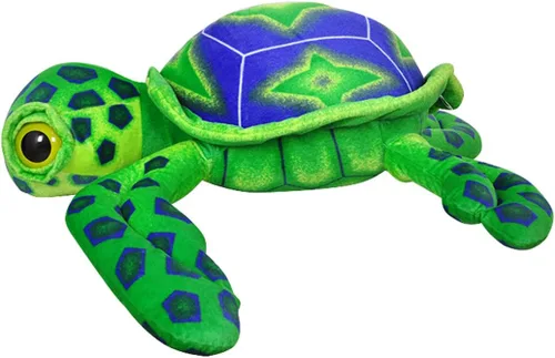 Vista 4 de Peluche suave de tortuga marina con emulación de peluche, juguetes de peluche de tortuga y el mejor regalo para juguetes para bebés