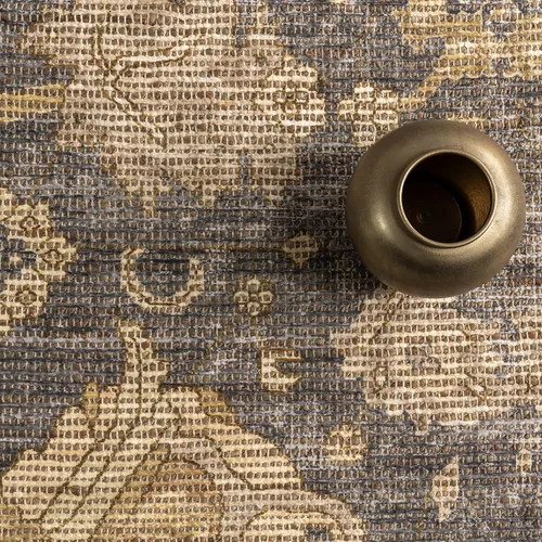 Vista 8 de Rugs USA Marigold - Alfombra vintage con borlas, 2 pies 6 pulgadas x 8 pies, marrón oscuro