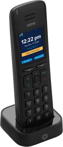 Vista 3 de Auricular Ooma HD3 inalámbrico con identificador de llamadas y calidad de voz HD. Exclusivamente para el servicio telefónico residencial Ooma Telo