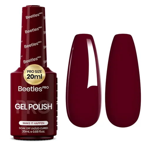 Vista 19 de Beetles PRO - Esmalte de gel blanco, color blanco de 0.7 fl oz A - Creme White Ansiedad de calma