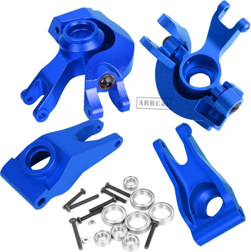 Vista 7 de Pieza de mejoras para 1/10 Senton/Granito/BigRock/Vorteks 3S Blx MEGA550 4X4, bloque de dirección frontal de aluminio, nudillos, cubos C, bloques