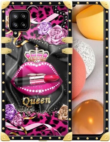 Vista 122 de Funda compatible con Samsung Galaxy A03S 4G, TPU suave de lujo y parte trasera de policarbonato duro para niñas y mujeres, funda protectora a prueba