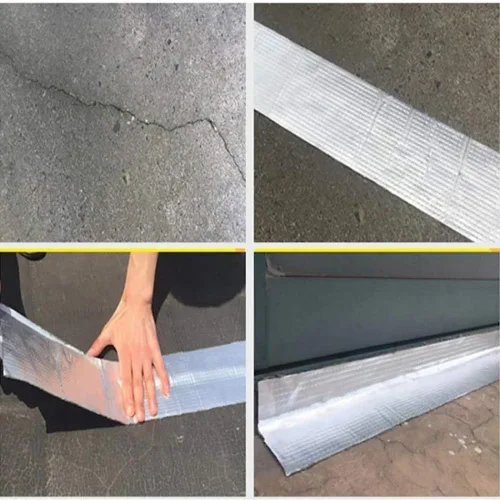 Vista 3 de Cinta de goma butílica, Cinta de papel de aluminio sellada, Banda autoadhesiva sellada impermeable, Cinta de reparación flexible, para grietas