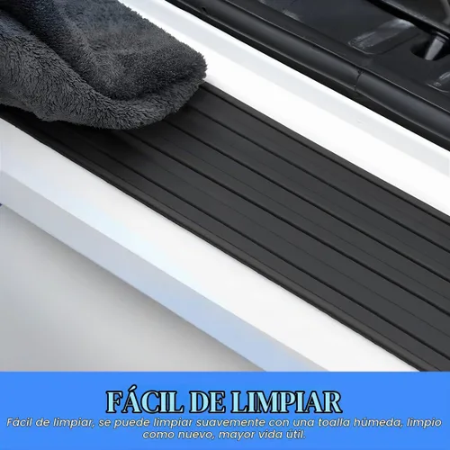 Vista 3 de Protector de parachoques trasero de automóvil, tira de goma antiarañazos para la mayoría de automóviles y SUV trunk-door entry coverage, abrasion