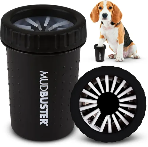Vista 19 de Dexas MudBuster Limpiador Portátil de Patas de Perro - Calidad Premium, Azul, Tamaño Pequeño para Suministros y Accesorios para Mascotas