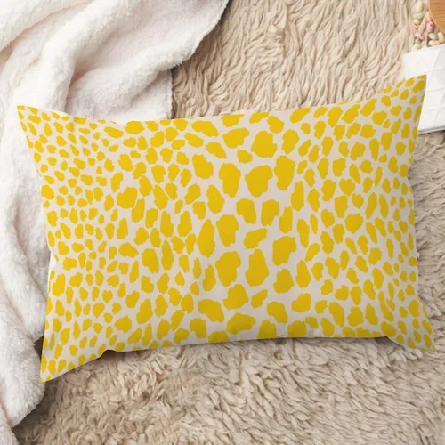 Vista 21 de ArogGeld Funda de almohada de lino azul con estampado de leopardo, diseño de vaca, diseño de animales de granja, color azul marino, guepardo