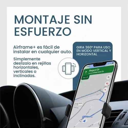 Vista 4 de Kenu Airframe+, soporte de teléfonos/tabletas para autos., Airframe+, 6", Negro