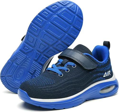 Vista 6 de DNOEKW Tenis deportivos para correr para niñas y niños, ligeros, transpirables, unisex