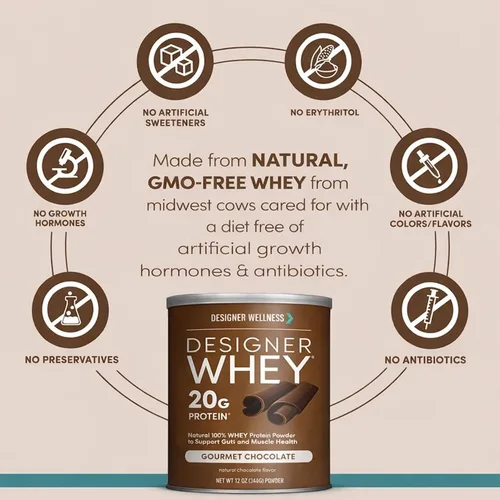 Vista 4 de Polvo de proteína de suero 100 % premium de Designer Protein, 1020W130, 1, 1