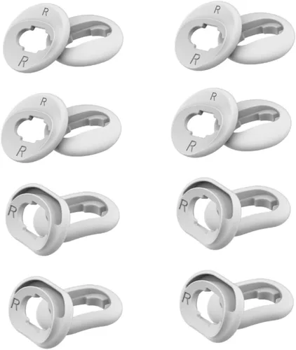 Vista 7 de 8 pares L/S Galaxy Buds Live Ear Tips de repuesto para auriculares, color blanco