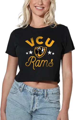 Vista 164 de Colección oficial de camisetas con diseño de mascota desgastada para mujer, color negro Grizzlies del estado de Adams