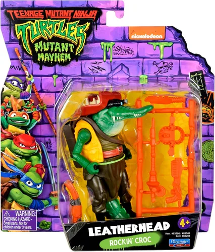 Vista 2 de Teenage Mutant Ninja Turtles - Figura de acción básica de cuero de 4.5 pulgadas Splinter Mutant Mayhem, regalo ideal para niños de 4 a 7 años