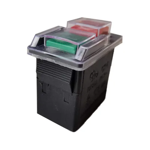 Vista 6 de CK-1 Interruptores electromagnéticos On-Off Interruptor de botón impermeable para taladro de banco y máquina de muela abrasiva 10 (8) A CA 125V