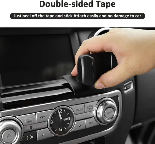 Vista 6 de Alumium Alloy Dashboard Side Soporte de teléfono móvil Trim para Land Rover Discovery 4 LR4 2010-2016 Accesorios de coche (A)