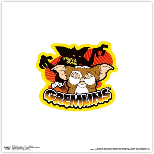 Vista 9 de Trends International Gallery Pops Gremlins - Arte de pared de rayas y Gizmo, versión enmarcada negra, 12 x 12 pulgadas