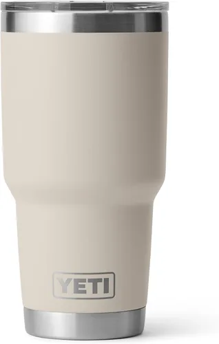 Vista 20 de YETI Rambler - Vaso de 30 oz, acero inoxidable, aislado al vacío con tapa MagSlider, color carmesí Amarillo