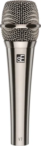 Vista 22 de SE ELECTRONICS V7 Micrófono dinámico para canto, voz y grabación de estudio, micrófono profesional de mano XLR con bobina de voz de aluminio